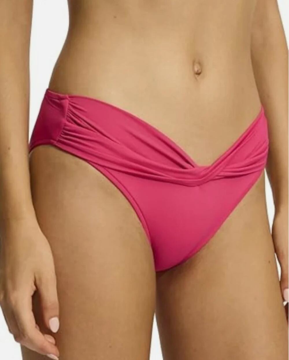 SEAFOLLY Women's Twist Band Hipster Bikini Bottom Size 8 Pink Raspberry NWT